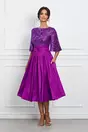 Rochie Dy Fashion magenta cu paiete la bust