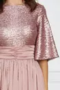 Rochie Dy Fashion roz cu paiete la bust