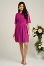 Rochie Dy Fashion scurta fucsia de ocazie din tull fin