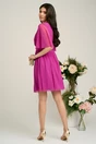 Rochie Dy Fashion scurta fucsia de ocazie din tull fin