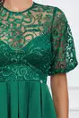 Rochie Dy Fashion verde cu bust din dantela