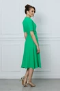 Rochie DY Fashion verde cu nasturi la bust si curea in talie