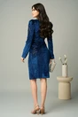 Rochie eleganta din catifea bleumarin cu paiete