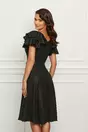 Rochie Ella Collection Renata neagra din lurex