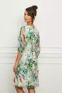 Rochie Fiona verde cu imprimeu floral