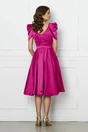 Rochie fucsia clos din satin