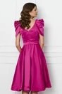 Rochie fucsia clos din satin