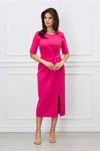 Rochie Kathya fucsia conica office