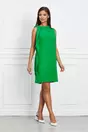 Rochie LaDonna verde cu volanas si inchidere cu nasturi