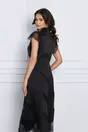 Rochie Leonard Collection din satin cu insertii din dantela