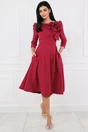 Rochie magenta cu floare maxi pe bust