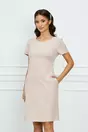 Rochie Marisa roz cu buzunare