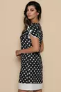 Rochie MBG neagra cu buline si buzunare functionale