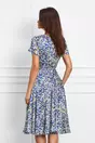 Rochie Miranda alba cu buline multicolore
