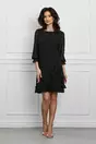 Rochie Mirela neagra cu fir de lurex