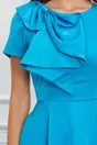 Rochie Moze albastra cu funda maxi pe bust