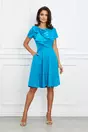 Rochie Moze albastra cu funda maxi pe bust