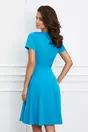 Rochie Moze albastra cu funda maxi pe bust