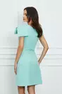 Rochie Moze bleu cu funda pe umar
