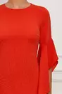 Rochie Moze corai cu maneci clopot