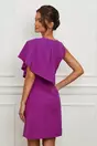 Rochie Moze mov cu volan maxi pe umar