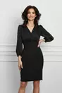 Rochie Moze neagra cu decolteu petrecut