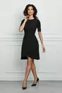 Rochie Moze neagra cu fusta petrecuta