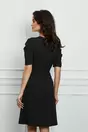 Rochie Moze neagra cu fusta petrecuta