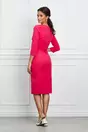 Rochie Moze rosu zmeura cu decupaj la bust