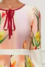 Rochie Moze roz piersca cu imprimeuri florale