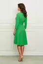 Rochie Moze verde crud cu nasturi la bust