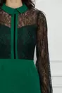 Rochie Moze verde cu dantela neagra la bust