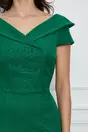 Rochie Moze verde cu rever