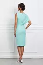 Rochie Moze verde mint cu pliuri la bust