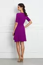 Rochie Moze violet cu volanas pe fusta