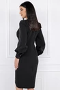 Rochie neagra petrecuta cu pliuri