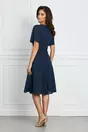 Rochie Oana bleumarin cu maneci scurte