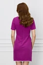 Rochie office magenta cu buzunare decorative