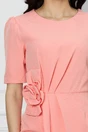 Rochie office somon cu floare 3D in talie