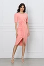 Rochie office somon cu floare 3D in talie