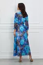 Rochie Tora bleumarin petrecuta cu animal print