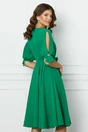 Rochie verde clos cu catarama in talie