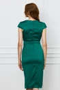 Rochie verde din satin cu paiete