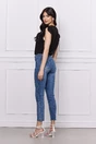 Tricou Stefy negru cu strasuri si dantela