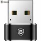 Adaptor Conversie Baseus USB-A la USB-C, Negru - 2