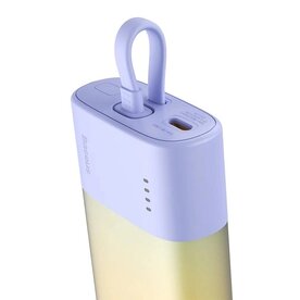 Baterie externa Baseus Popsicle 5200 mAh, 20W, cablu Lightning incorporat, pentru Apple iPhone
