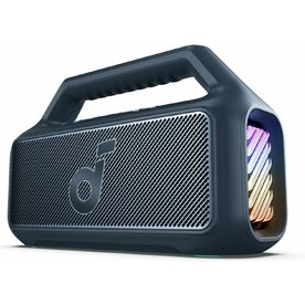Boxa portabila Anker Soundcore Boom 2, 80W, BassUp 2.0, IPX7, Lumini RGB, Bluetooth 5.3, Albastru