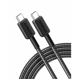 Cablu Anker 543 USB-C la USB-C, 240W, 1.8 metri, Negru