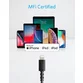 Cablu Anker PowerLine Select+ Lightning USB Apple official MFi 0.91m negru - 8