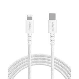 Cablu Anker PowerLine Select+ USB-C Lightning Apple MFi 0.9m, Alb